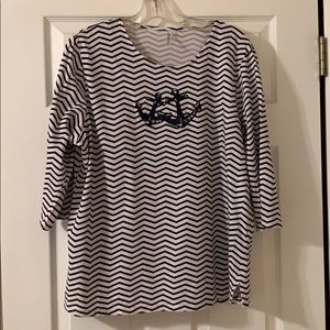 LuLu B XL Navy Anchor Sequined designer outfit